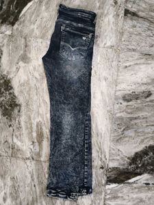 Stylish Acid Wash Denim Jeans