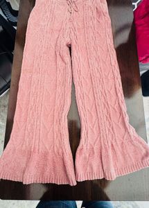 Cozy Knit Bell Bottom Pants