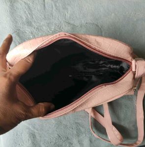 High Quality Cute Pink Quilted Crossbody Bag