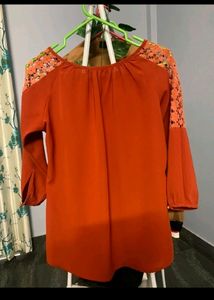 Park Avenue Woman Orange Top