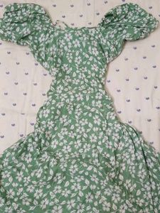 sundress with a corsetish top and slit