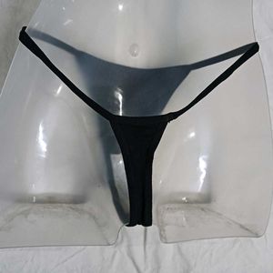 Black Ribbed ⚛️Thong Underwear