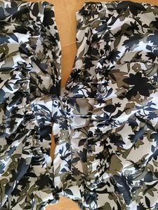 Floral Printed V-Neck CutOut Maxi Dress