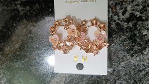 Elegant Floral Hoop Earrings combo offer 💝❤️💝