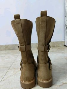 High Barrel Maillard Retro Boots for Women