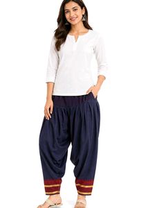 Stylish Navy Blue Dhoti Pants Mens Womens unisex