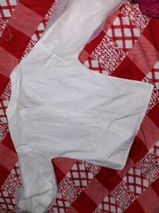 Classic White V-Neck Button-Up Shirt