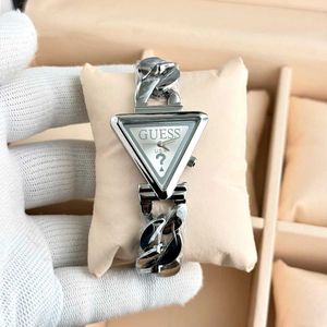 Guess Triangle Watch - Gold Chain Model for ladies