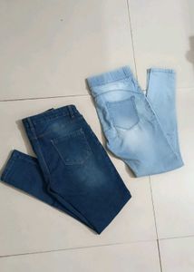 Stylish Denim Jeans - Set of 2