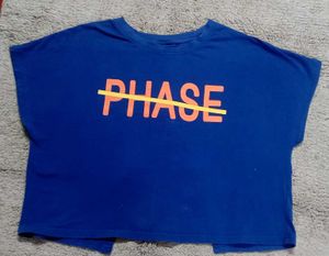 Blue & Yellow Graphic Tee