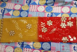 #Daily wear Red-Yellow ♥️ 💛 Saree, price drop
