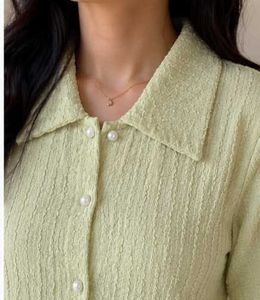 Cute Textured Cropped Top with Lace Trim