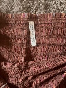 AE Puff Sleeve Smocked Jumpsui
