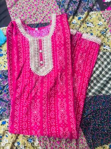 Elegant Pink Kurta Set with Dupatta
