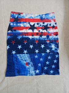 American Flag Mini Skirt Cum Tube Top