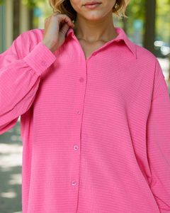 SHEIN BRAND SALE🎊 Pink Shirt Loose Fit