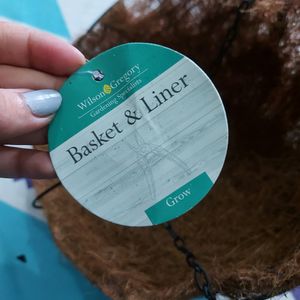 New Set of 2 Coco Fiber Liners Hanging Basket