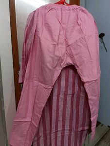 Pink Striped Kurta XL size