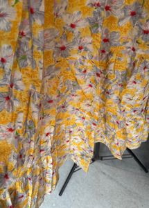 Floral Yellow Maxi Dress