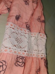 Pink Floral Print Top