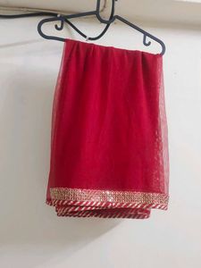 Anarkali Gown with Embroidered Jacket &amp; Dupatta