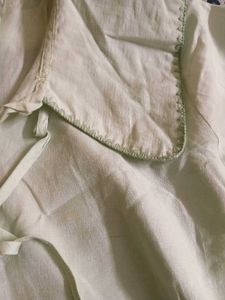 Light Green Vintage Button-Up Top