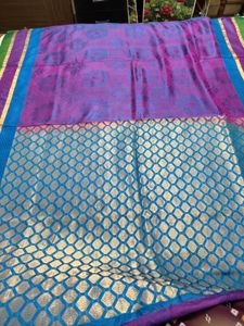 Beautiful Purple &amp; Blue Saree