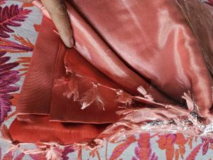 New Coral Saree