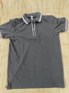 New Gray Polo Shirt with Zipper❤️‍🔥❤️‍🔥