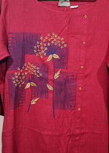 Pretty Rose Colour Kurta Top💗🎀