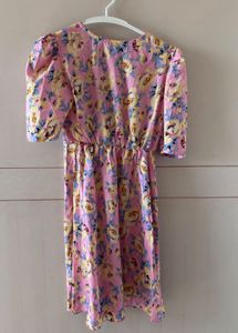 Charming Floral Print Midi Dress