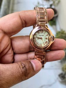 Elegant Rose Gold Cartier Watch