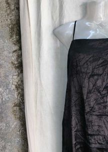 Sleek Black Spaghetti Strap Dress