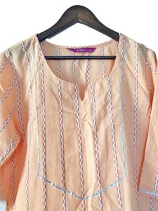 Elegant Peach Kurta