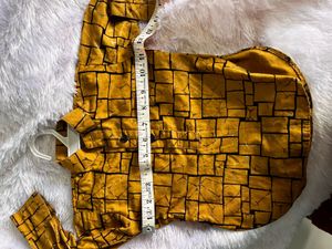 Stylish Yellow Printed Kurta