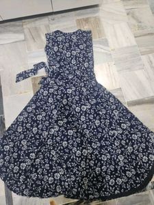 Navy Floral Sparkle  Maxi Dress