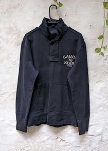 Calvin Klein Jeans Quarter-Button Sweatshirt