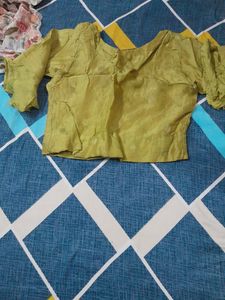 Designer Embroidered Blouse With Skirt And Dupatta