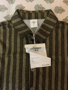 Sparkly Striped  shirt party wear