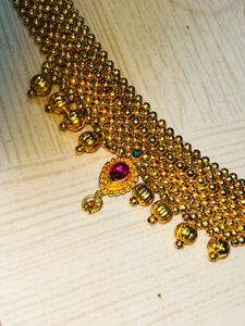 Gold Plated Beaded Necklace