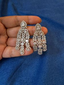 New without Tag Stunning CZ Drop Earrings