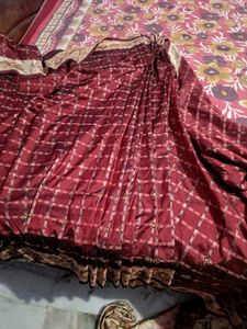 Pure Silk Ikkat Weave Saree