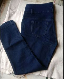 Navy Blue High Waisted Jean