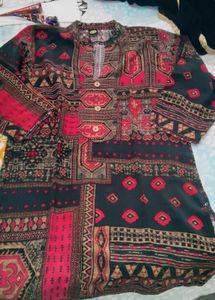 combo footwear nd Printed co-ord set