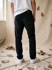 Black Straight Fit Jeans for Men