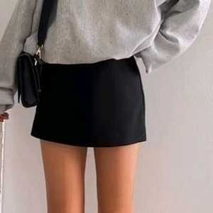 Black Denim Skirt