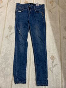 Vero Moda Blue Skinny Fit Denim Jeans | Size Small