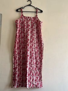 Beautiful Floral Print Cotton Kurta