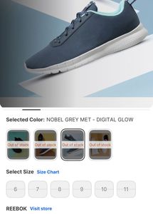 Reebok Bluish Grey Sneakers