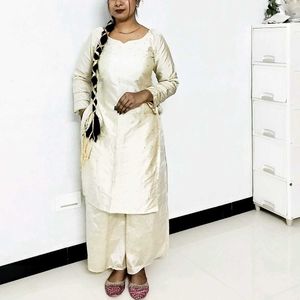 Elegant Cream Kurta Set